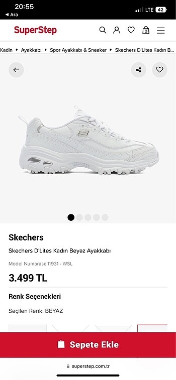 SKECHERS D LITES SPOR AYAKKABI