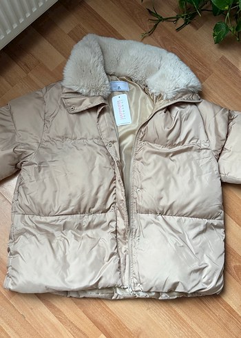 Bej  Kadın Kışlık Mont - Görsel 5