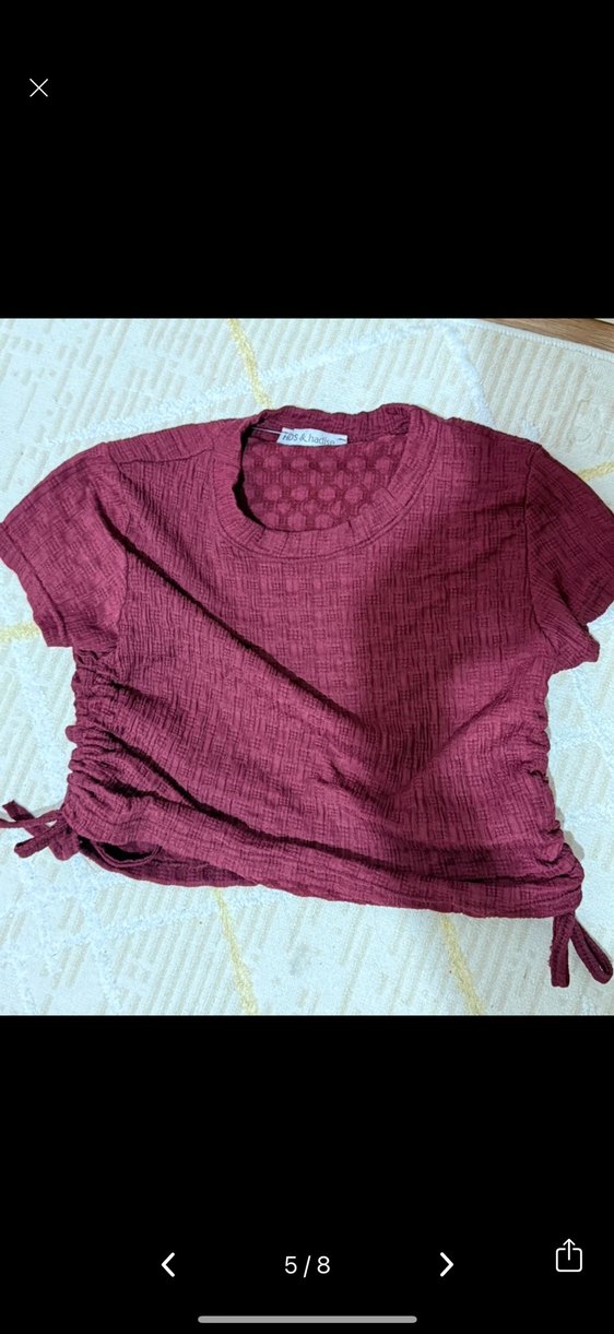 Bordo Triko Bol Paça ikili takım - Görsel 5