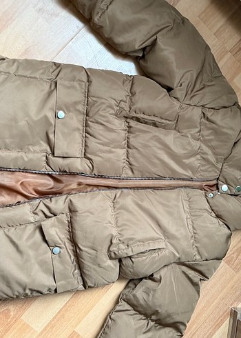 Kadın Kahverengi  Kışlık Mont - Görsel 6