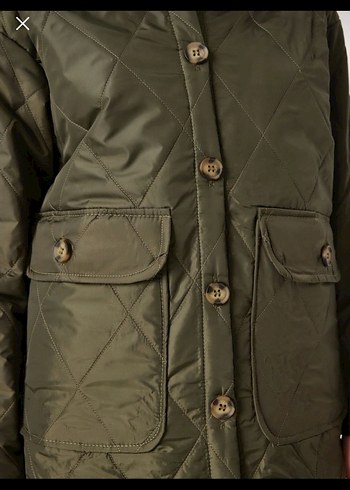 Düğmeli Haki Kadın kopitone Ceket - Görsel 3