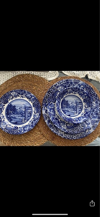 Karaca yemek takımı blue castle