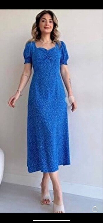 Zara Yırtmaçlı uzun elbise