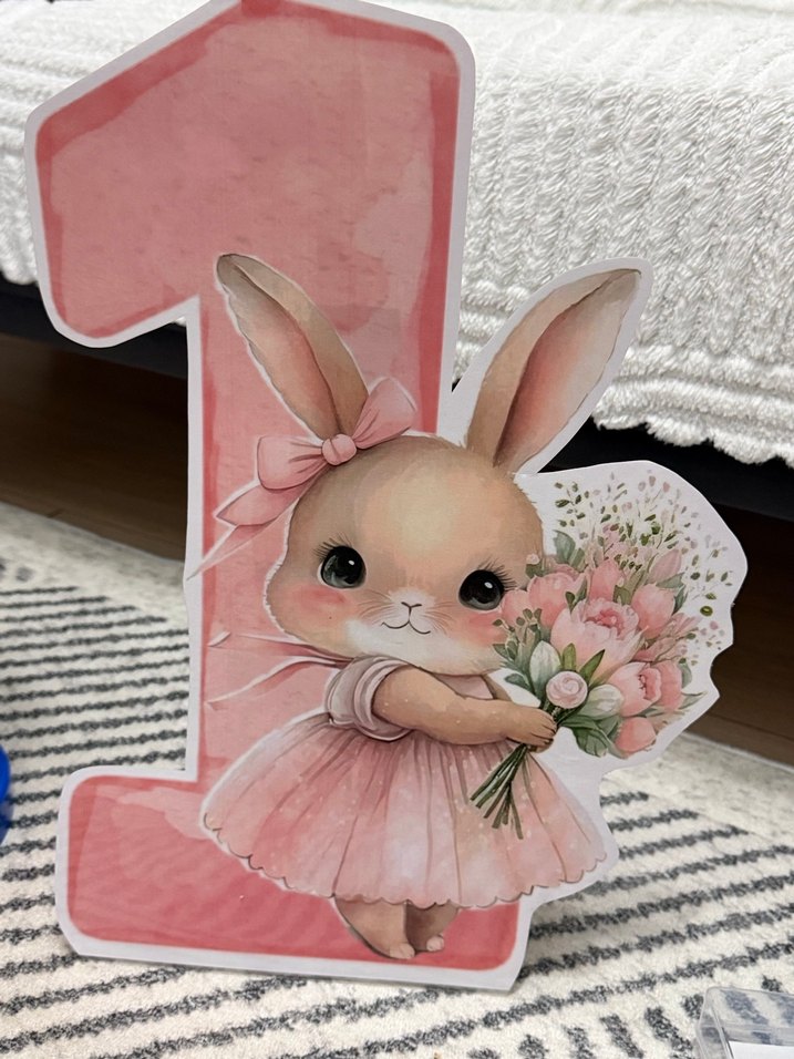 Pembe Tavşan ve Mantar Figürleri - Görsel 3