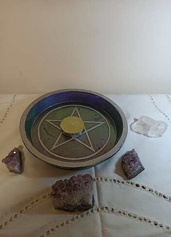 Epoksi reçine Pentagram kase