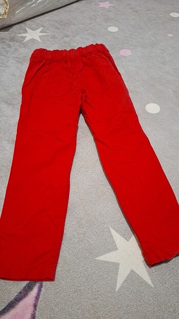5 Yaş Beden kırmızı Renk Kız çocuk pantolon
