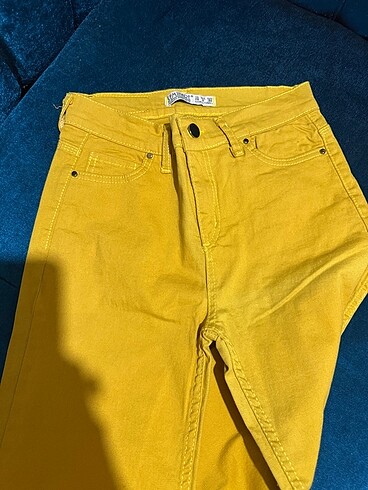Diğer Hardal Çan paça pantolon