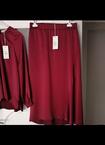 Saten etekli takım - Görsel 2