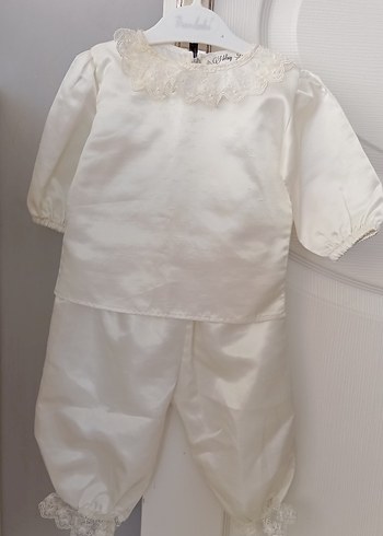 Kırmızı İşlemeli Dantel Detaylı Çocuk Bindallı - Görsel 4