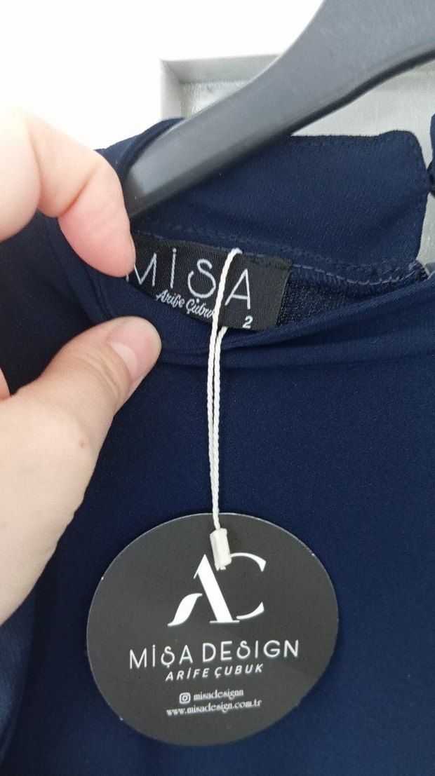 Lacivert Uzun Kollu Kadın Takım - Görsel 5