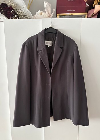 Zara Sikligin Simgesi Koyu Gri Oversize Blazer