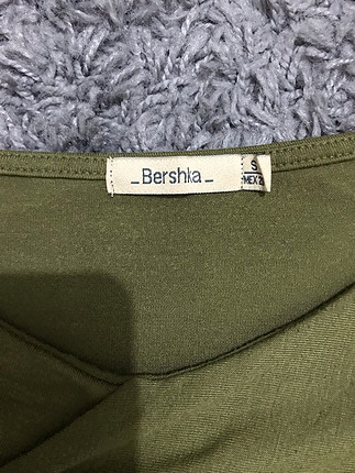 xs Beden haki Renk Bershka zeytin yeşili mini triko 