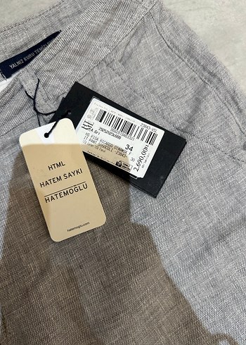 Hatemoğlu Gri Keten Erkek Rahat Kesim Pantolon - Görsel 3