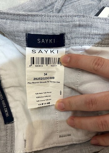 Hatemoğlu Gri Keten Erkek Rahat Kesim Pantolon - Görsel 4