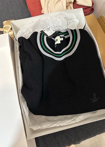 Beymen Siyah Örgü Erkek Polo Tişört - Görsel 2