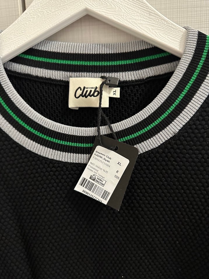 Beymen Siyah Örgü Erkek Polo Tişört - Görsel 4