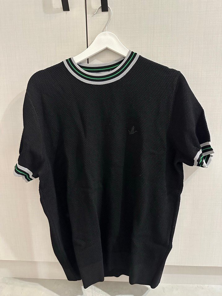 Beymen Siyah Örgü Erkek Polo Tişört - Görsel 3