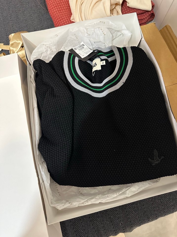 Beymen Siyah Örgü Erkek Polo Tişört - Görsel 2