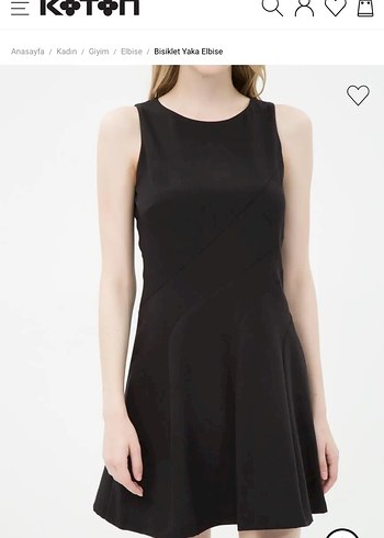 Koton Siyah Mini Kolsuz Pilili Kadın Elbise - Görsel 5