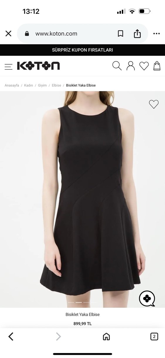 Koton Siyah Mini Kolsuz Pilili Kadın Elbise - Görsel 5