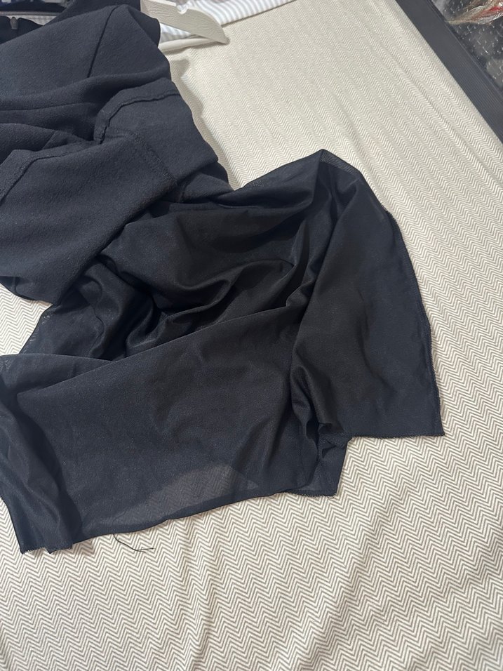 Koton Siyah Mini Kolsuz Pilili Kadın Elbise - Görsel 3