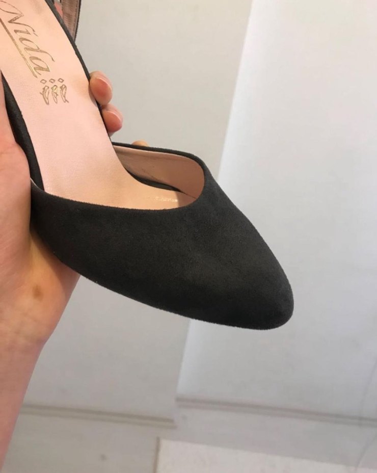 Kadın Siyah Topuklu Kemerli Ayakkabı - Görsel 4