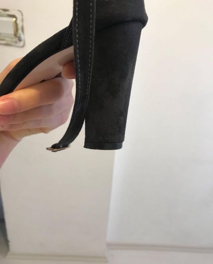 Kadın Siyah Topuklu Kemerli Ayakkabı - Görsel 3