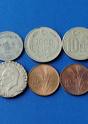  6 adet hatıra para