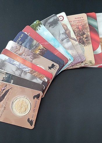 15 adet hatıra para, hepsi 899 lira