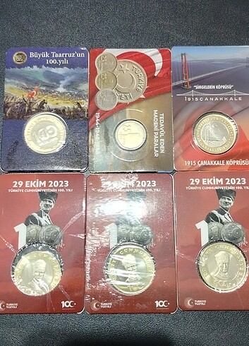 6 adet kapamasında, hatıra para