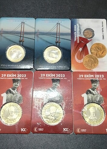 6 adet kapamasında, hatıra para