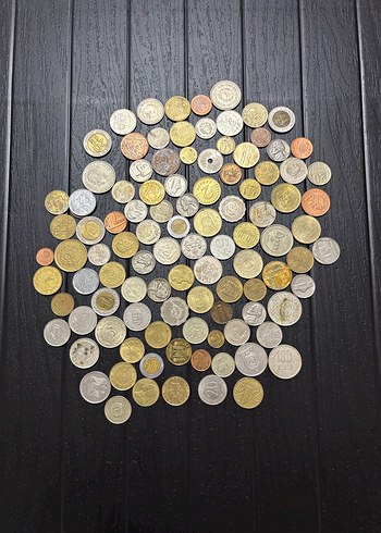 104 adet yabancı madeni para, hepsi 999 lira - Görsel 2