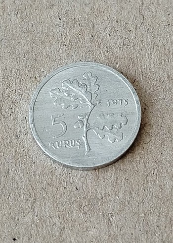 fao 1975 hatıra 5 kuruş