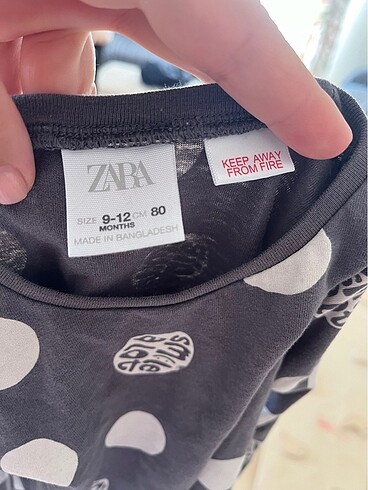 9-12 Ay Beden Zara T-shirt (Almanya?dan)