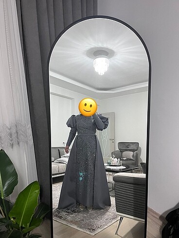 m Beden mor Renk Tesettür abiye