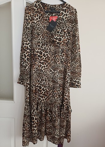 Beymen Studio Beymen Leopar Desenli Elbise