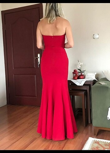 Diğer Kırmızı S/36 Uzun balık elbise