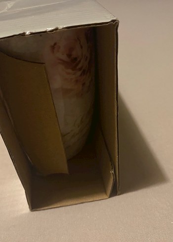 Beden çeşitli Renk Bej Çiçek ve Eyfel Kulesi Desenli 3'lü Bardak Seti