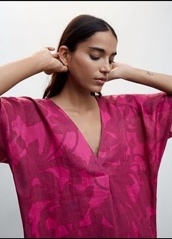 s Beden Mango premium kaftan elbise 
