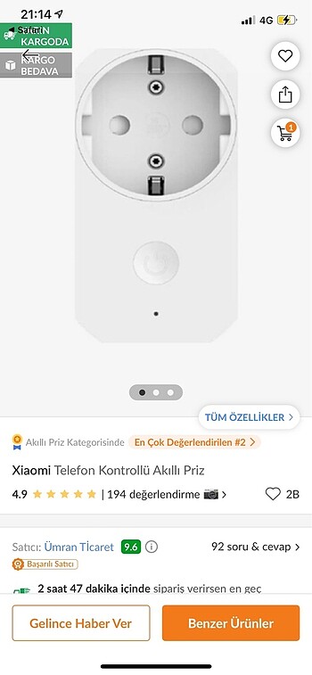 Xiaomi akıllı priz