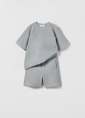 Zara gofret kumaş takım 7-8 yaş