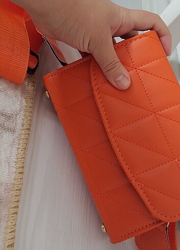 Beden turuncu Renk Kol çantası 