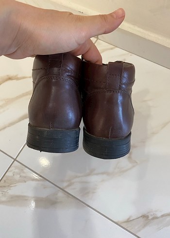 Fermuarlı Kahverengi Deri Erkek Bot - Görsel 4