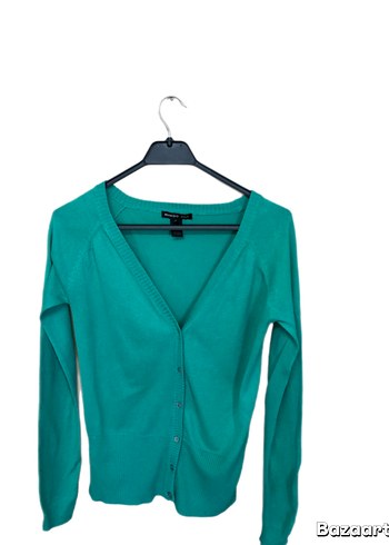 Mango Mango Su Yeşili Basic Hırka M Beden