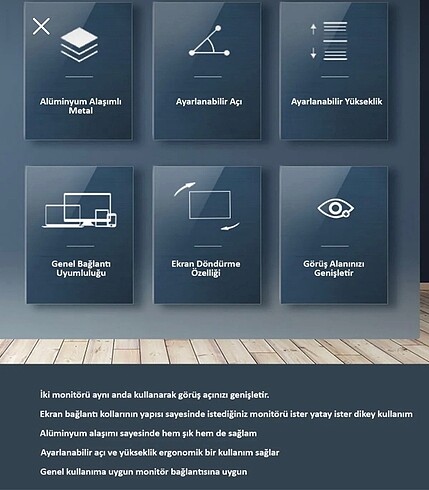 Çift monitör ve laptoptutacağı - Görsel 4