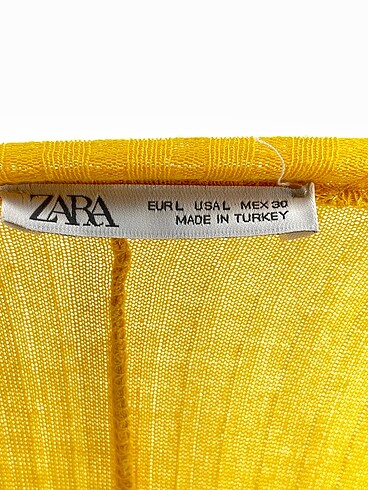 l Beden sarı Renk Zara Uzun Elbise %70 İndirimli.