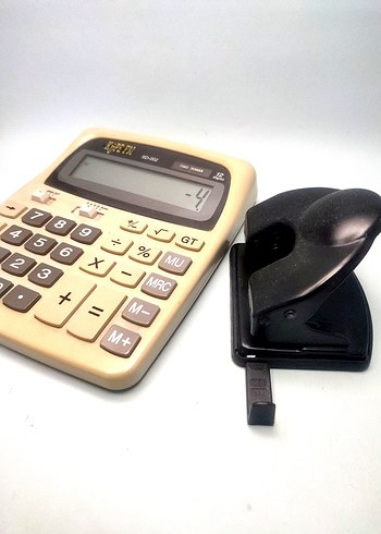 Bej Renkli Hesap Makinesi - Görsel 4