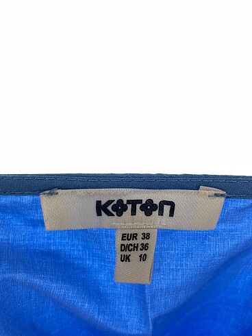 38 Beden mavi Renk Koton Bluz %70 İndirimli.