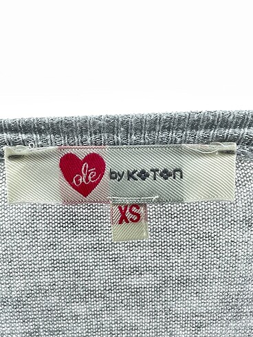 xs Beden gri Renk Koton Bluz %70 İndirimli.