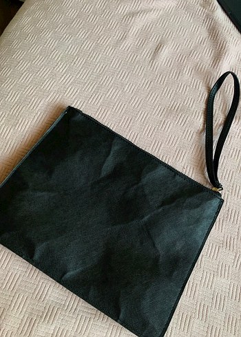Diğer Turkuaz Bohem Baskılı Fermuarlı Clutch Çanta